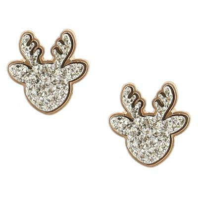 Reindeer Druzy Earrings -- Choice of Color - BFF Here