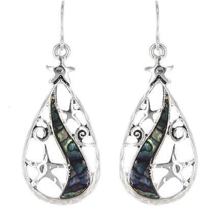 Starfish Abalone Earrings - BFF Here