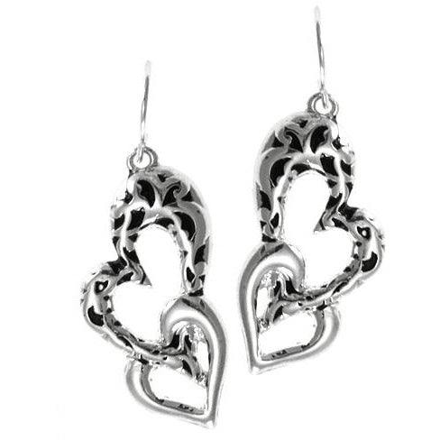 Double Heart Earrings - BFF Here