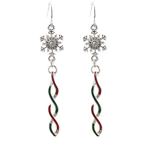 Christmas Winter Snowflake Dangle Earring - BFF Here