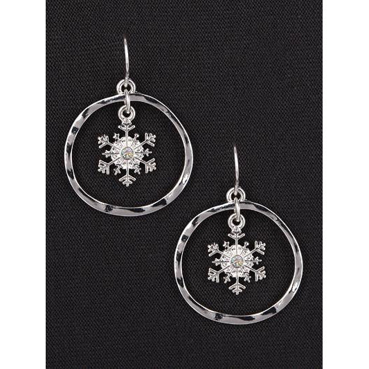 Snowflake Earrings -- Choice of Style - BFF Here