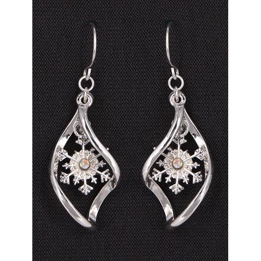 Snowflake Earrings -- Choice of Style - BFF Here