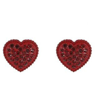 Red Heart Stud Earring - BFF Here