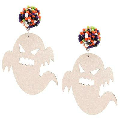 Ghost Glitter Earrings -- Choice of Color - BFF Here