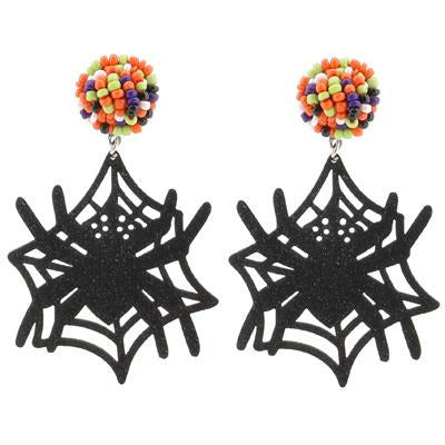 Spider Glitter Earrings - BFF Here