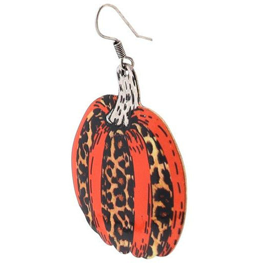 Pumpkin Leopard Earrings -- Choice of Color - BFF Here