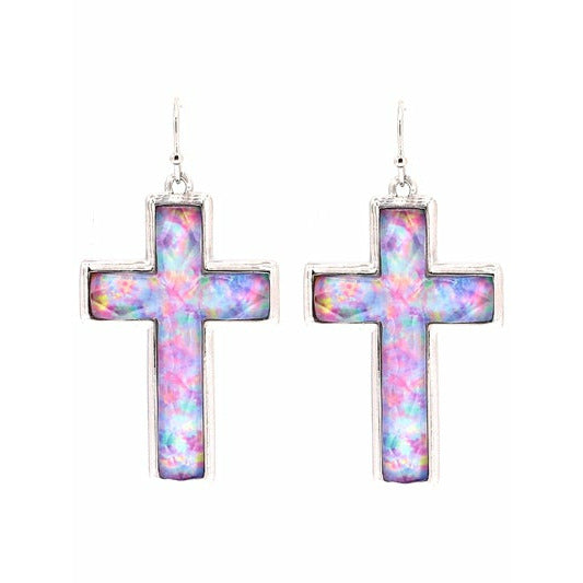 Pastel Cross Earrings - BFF Here