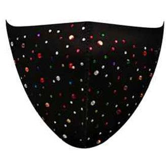Black Multi Sparkle Face Mask - Adult - BFF Here