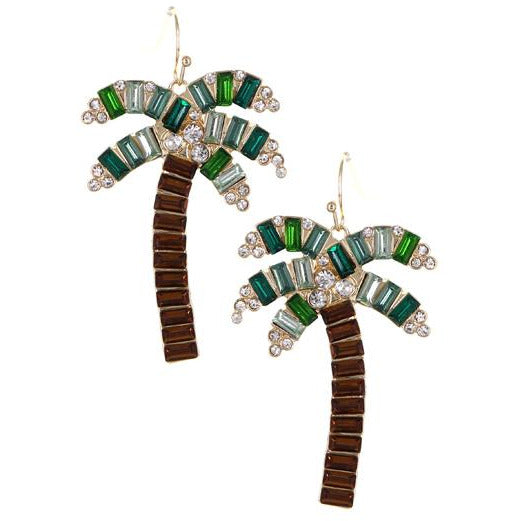 Palm Tree Earrings - BFF Here