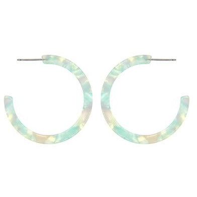 Multi Color Hoop Earrings - Choice of Color - BFF Here