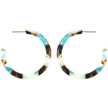 Multi Color Hoop Earrings - Choice of Color - BFF Here