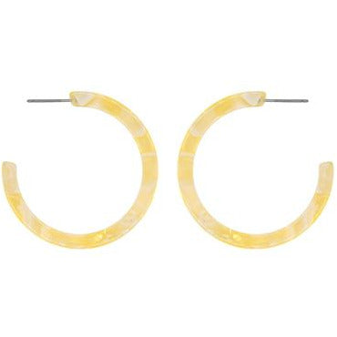 Multi Color Hoop Earrings - Choice of Color - BFF Here