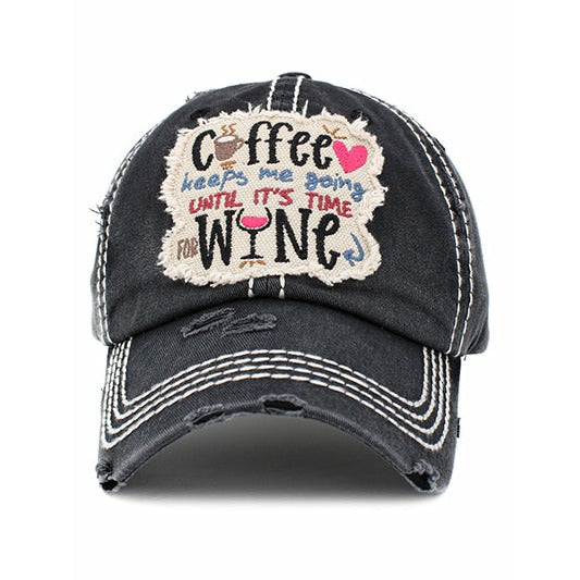 Coffee Keeps Me Going Vintage Hat - BFF Here