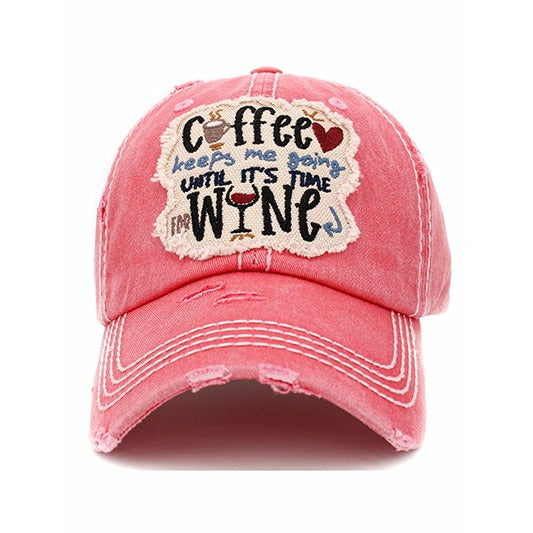 Coffee Keeps Me Going Vintage Hat - BFF Here