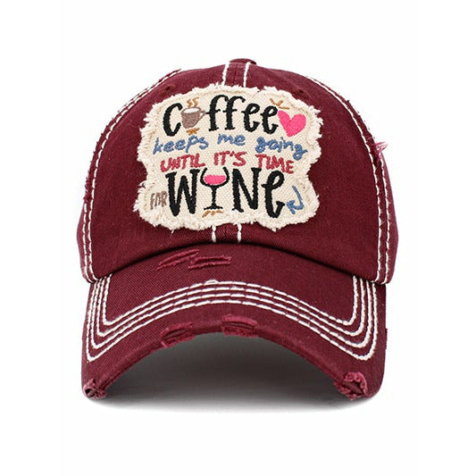 Coffee Keeps Me Going Vintage Hat - BFF Here