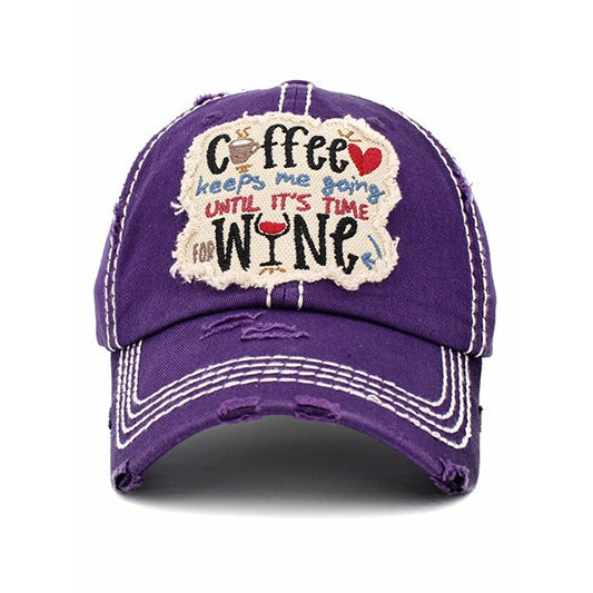 Coffee Keeps Me Going Vintage Hat - BFF Here