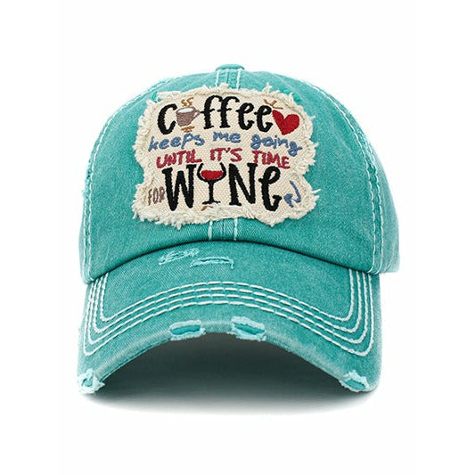 Coffee Keeps Me Going Vintage Hat - BFF Here