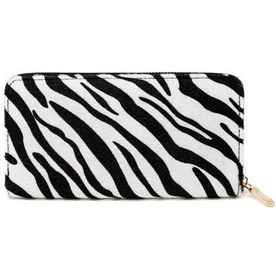 Zebra Animal Print Wallet -- Choice of Color - BFF Here