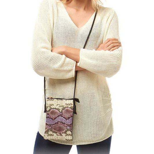 Snake Print Crossbody - Lavender - BFF Here