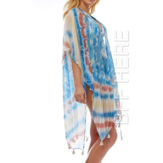 Tie Dye Beach Coverup -- Choice of Color - BFF Here