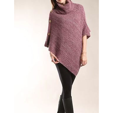 Turtleneck Poncho -- Choice of Color - BFF Here