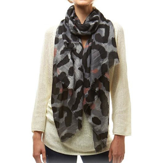 Leopard Print Scarf -- Choice of Color - BFF Here