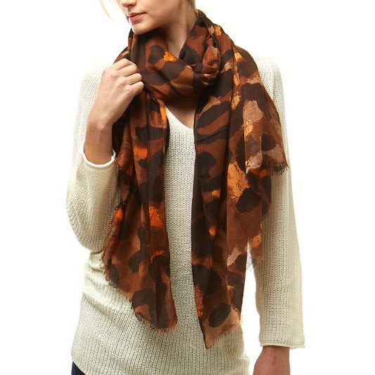 Leopard Print Scarf -- Choice of Color - BFF Here