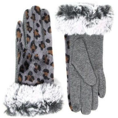 Leopard Print Smart Gloves -- Choice of Color - BFF Here