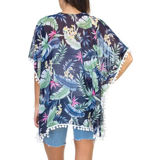 Tropical Leaves Kimono - BFF Here