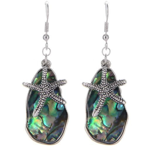 Abalone & Starfish Earrings - BFF Here