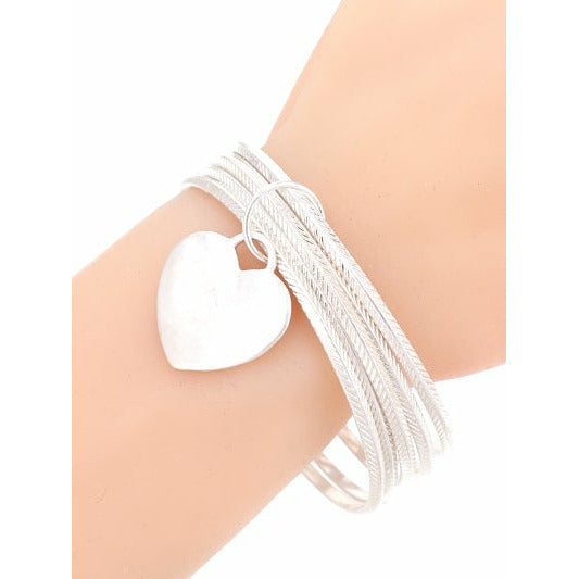 Multi Layer Heart Bracelet - BFF Here