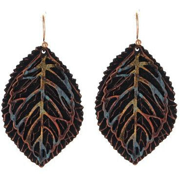 Metal Leaf Earrings - BFF Here