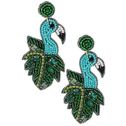Tropics Flamingo Earrings - BFF Here