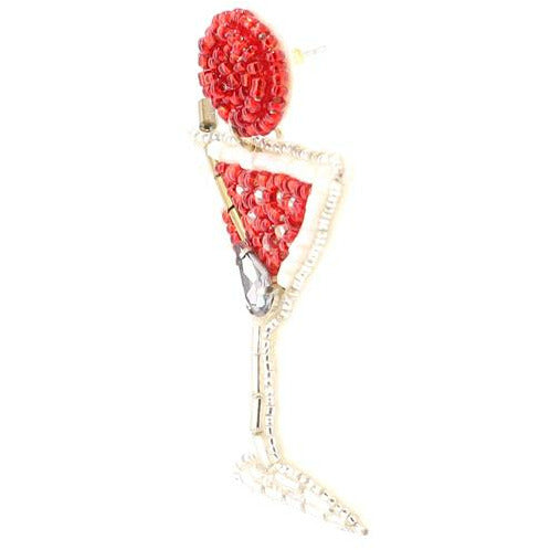 Martini Glass Earrings - BFF Here