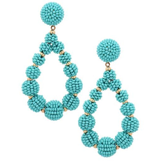Seed Bead Teardrop Earring -- Choice of Color - BFF Here