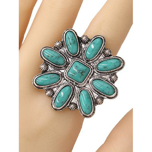 Western Turquoise Ring -- Choice of Style - BFF Here