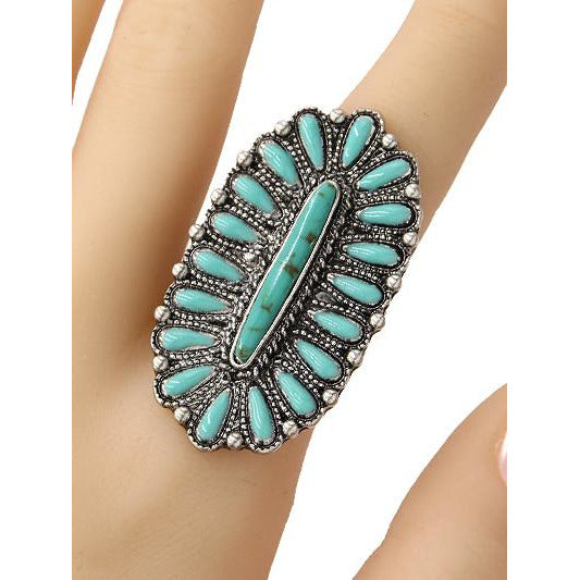 Western Turquoise Ring -- Choice of Style - BFF Here