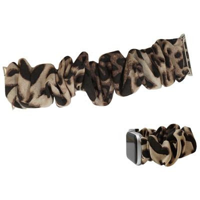 Animal Print Stretch Watch Band -- Light Brown - BFF Here