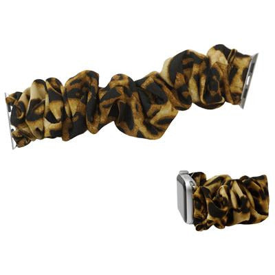 Animal Print Stretch Watch Band -- Dark Brown - BFF Here