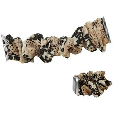 Snakeskin Stretch Watch Band -- Light Brown - BFF Here