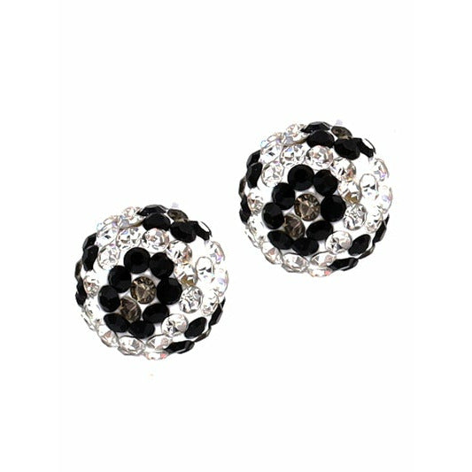 Leopard Print Rhinestone Earrings - BFF Here