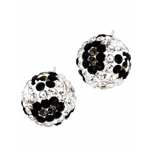 Leopard Print Rhinestone Earrings - BFF Here