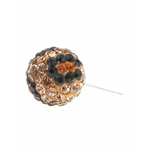 Leopard Print Rhinestone Earrings - BFF Here