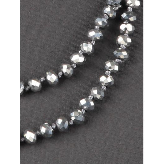 Silver Foil -- Knotted Necklace - BFF Here