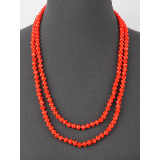 Orange -- Knotted Necklace - BFF Here