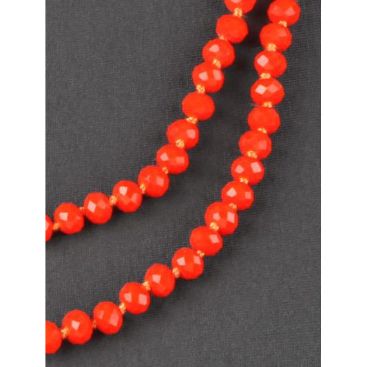 Orange -- Knotted Necklace - BFF Here