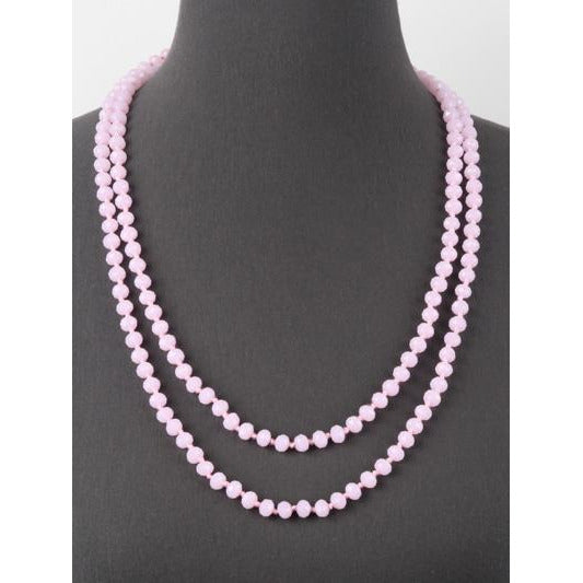 Pink -- Knotted Necklace - BFF Here