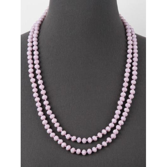 Lavender -- Knotted Necklace - BFF Here