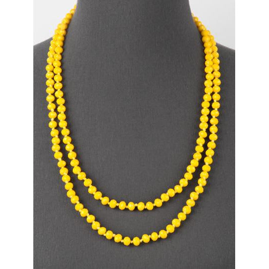 Yellow -- Knotted Necklace - BFF Here