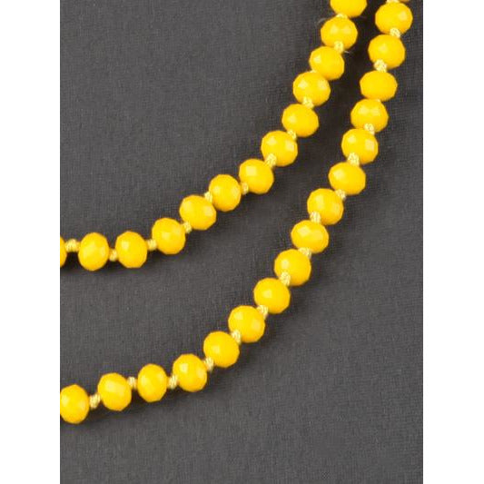 Yellow -- Knotted Necklace - BFF Here